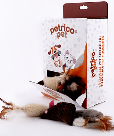 PCAT-056 Peluş Hışırtılı Tüylü Fare